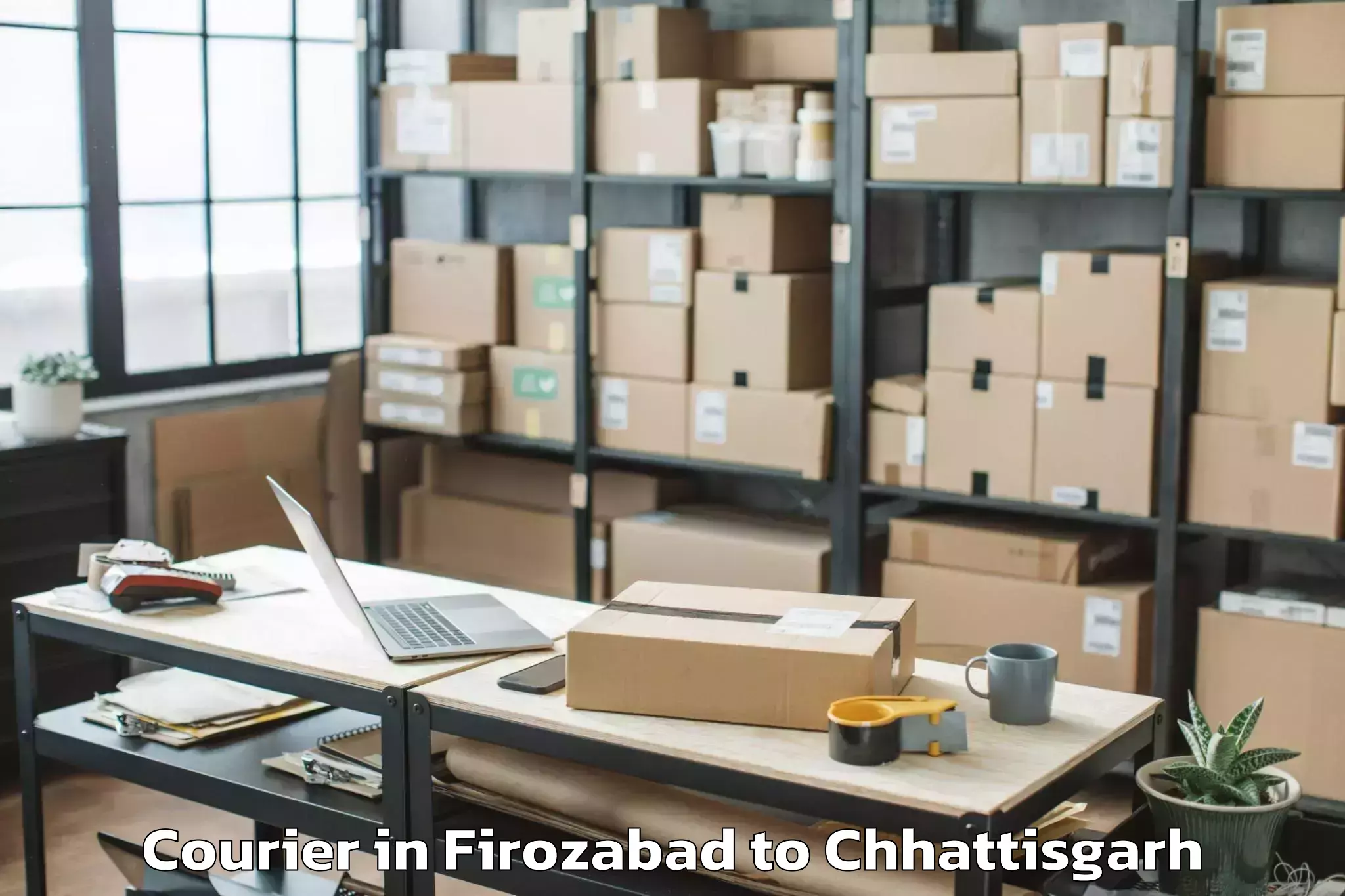 Hassle-Free Firozabad to Manendragarh Courier